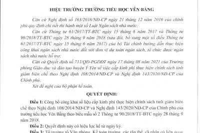 2.6. CÔNG KHAI SỐ LIỆU CẤP KINH PHÍ THỰC HIỆN CHÍNH SÁCH TINH GIẢM BIÊN CHẾ THEO NGHỊ ĐỊNH108/2014/NĐ-CP VÀ NGHỊ ĐỊNH 143/2020/NĐ-CP