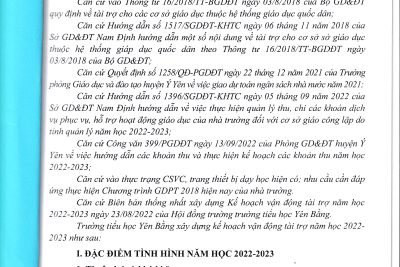 4.1. KÊ HOẠCH VẬN ĐỘNG TÀI TRỢ NĂM HỌC 2022-2023 VÀ THƯ KÊU GỌI