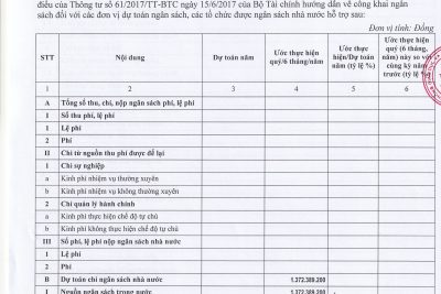 2.2. CÔNG KHAI TÌNH HÌNH THỰC HIỆN DỰ TOÁN THU-CHI NSNN QUÝ I-NĂM 2022