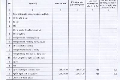 2.15. CÔNG KHAI TÌNH HÌNH THỰC HIỆN DỰ TOÁN THU-CHI NSNN NĂM 2021