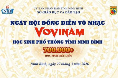 RỘN RÀNG NGÀY HỘI VÕ NHẠC VOVINAM HS PHỔ THÔNG TỈNH NINH BÌNH